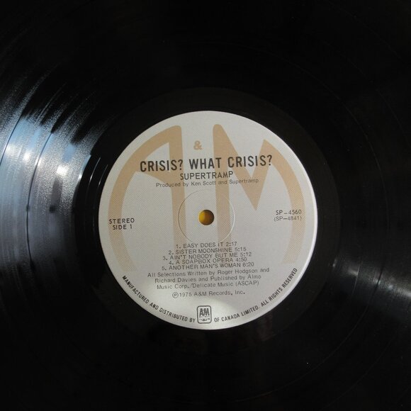 Supertramp, Crisis? What Crisis?, Vintage, Vinyl, Album, Music, 70s, Rock - Picture 2 of 6